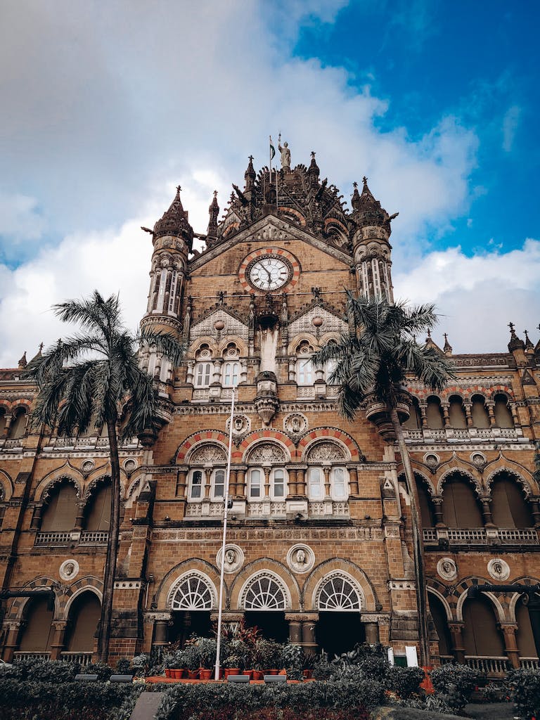 Brick Building with a Big Clock