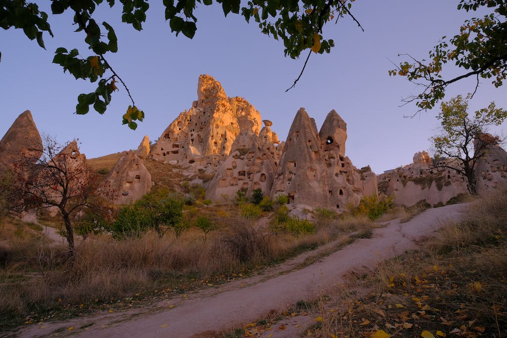 Landscape with Caves in Volcanic Tuffs